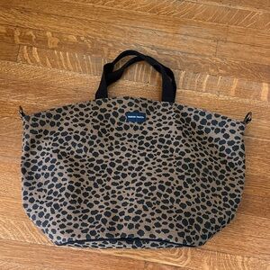 Parker Thatch Leopard XL Canvas tote PRISTINE